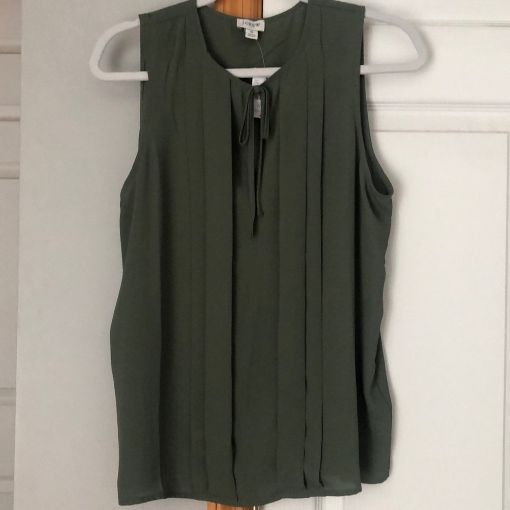 J Crew Sleeveless Blouse Size M